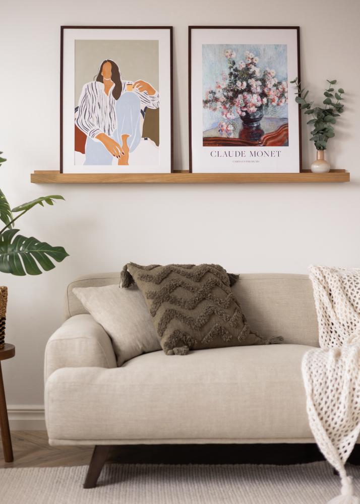 KAILA Рафт за картини Дъб 140 cm