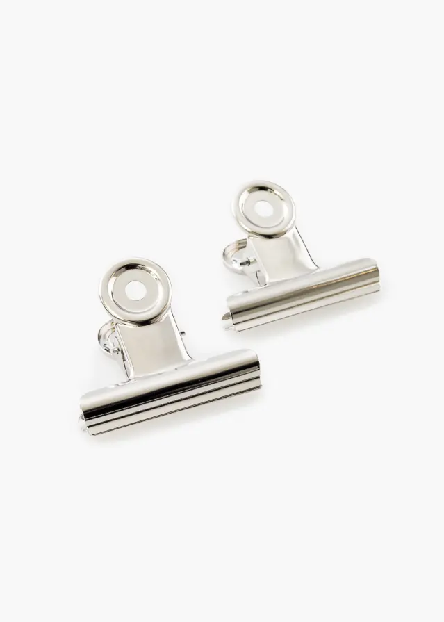 KAILA Постер Clip Сребро 50 mm - Опаковка от 2 бр.