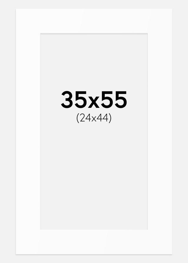 Паспарту Бял Стандарт (Бяло Ядро) 35x55 cm (24x44)