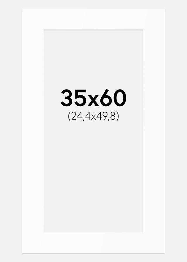 Паспарту Бял Стандарт (Бяло Ядро) 35x60 cm (24,4x49,8)