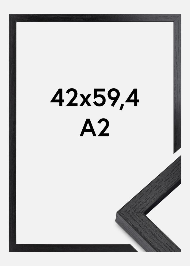 BGA Дълбока рамка Акрилно стъкло Черно 42x59,4 cm (A2)