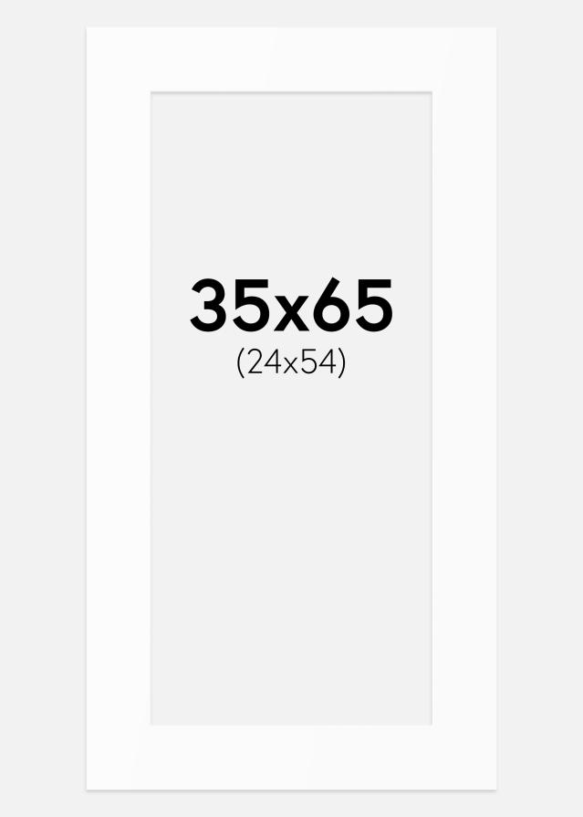 Паспарту Бял Стандарт (Бяло Ядро) 35x65 cm (24x54)