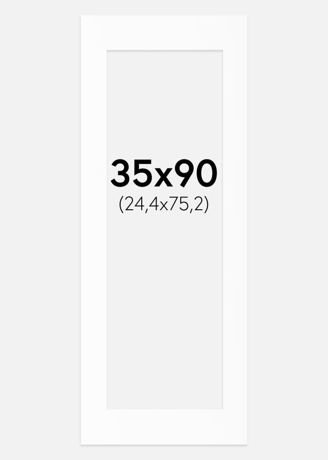 Паспарту Бял Стандарт (Бяло Ядро) 35x90 cm (24,4x75,2)