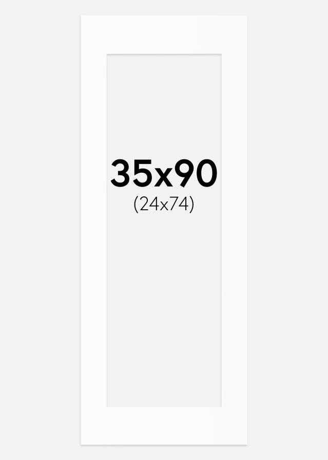 Паспарту Бял Стандарт (Бяло Ядро) 35x90 cm (24x74)