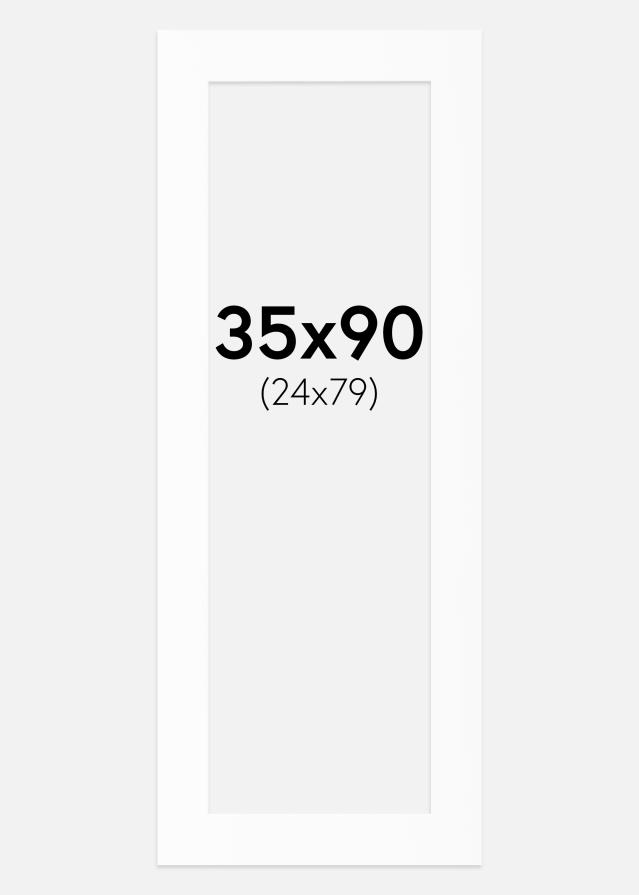 Паспарту Бял Стандарт (Бяло Ядро) 35x90 cm (24x79)