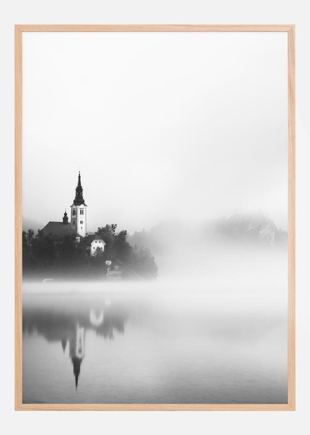 Sunrise At Lake Bled Постер