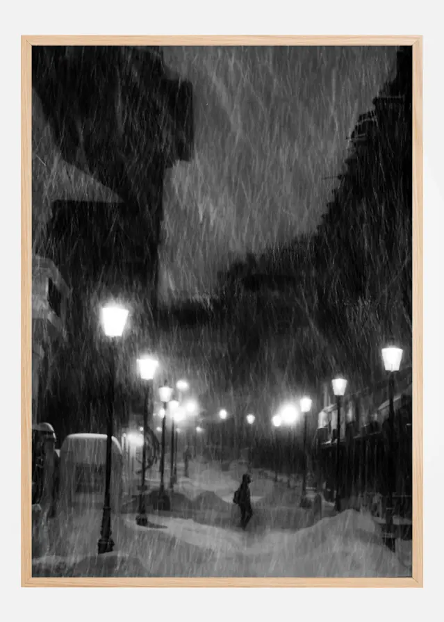 Tombe La Neige Постер