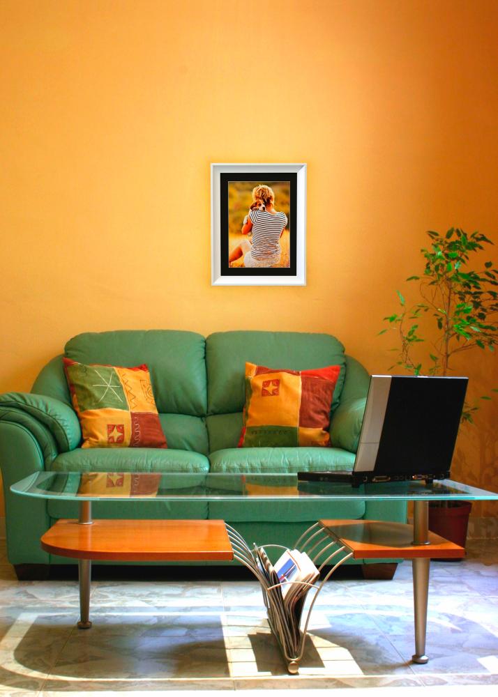 Рамка Öjaren бяло 70x100 cm - Паспарту Черно 59,4x84 cm (A1)