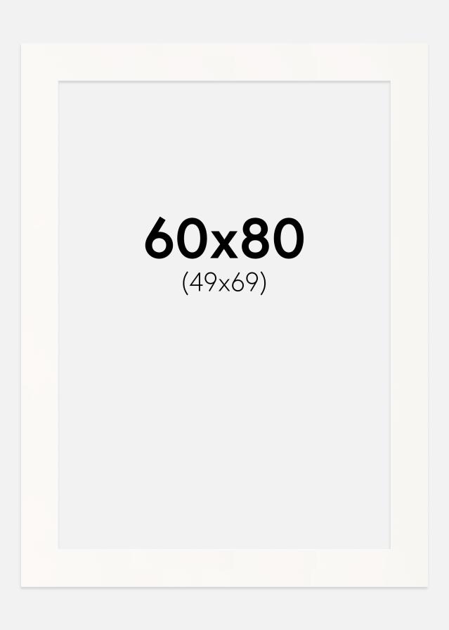 Паспарту Antique White Бяло ядро 60x80 cm (49x69)