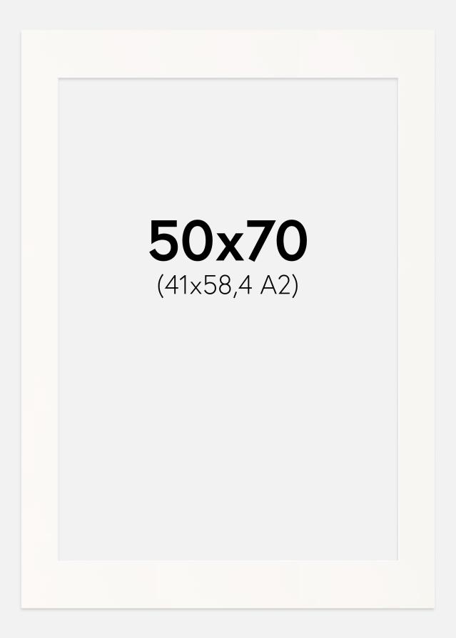 Паспарту Antique White Бяло ядро 50x70 cm (41x58,4 - A2)