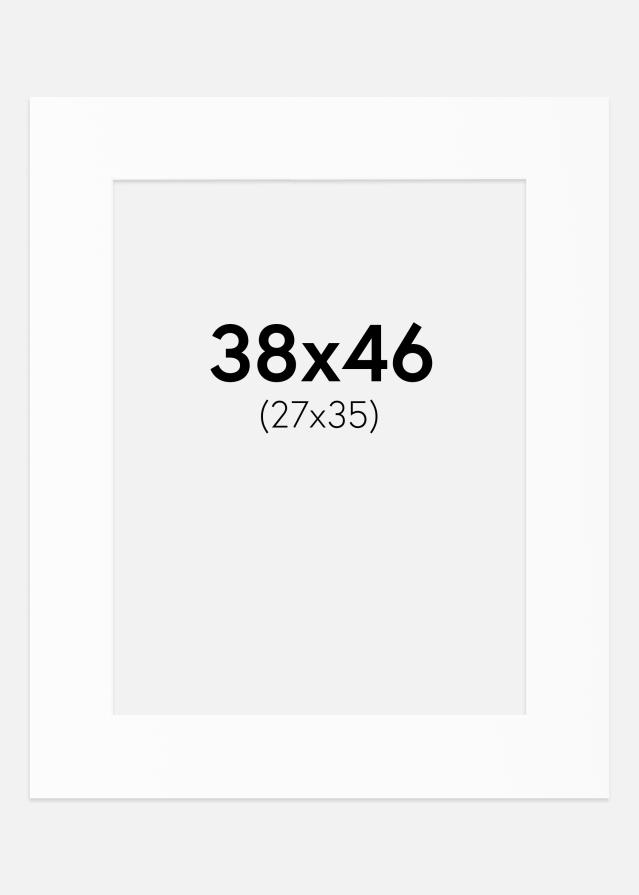 Паспарту Бял Стандарт (Бяло Ядро) 38x46 cm (27x35)