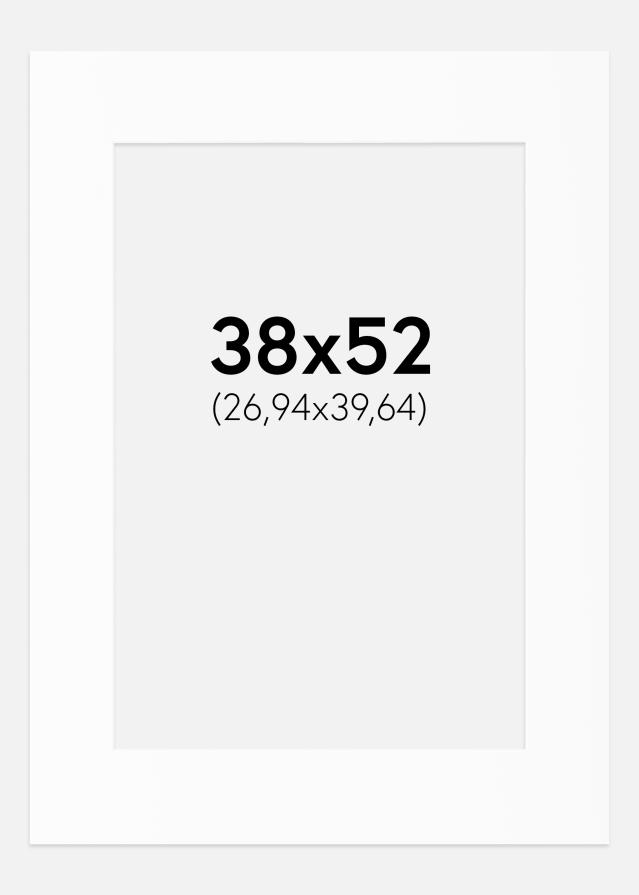 Паспарту Бял Стандарт (Бяло Ядро) 38x52 cm (26,94x39,64)