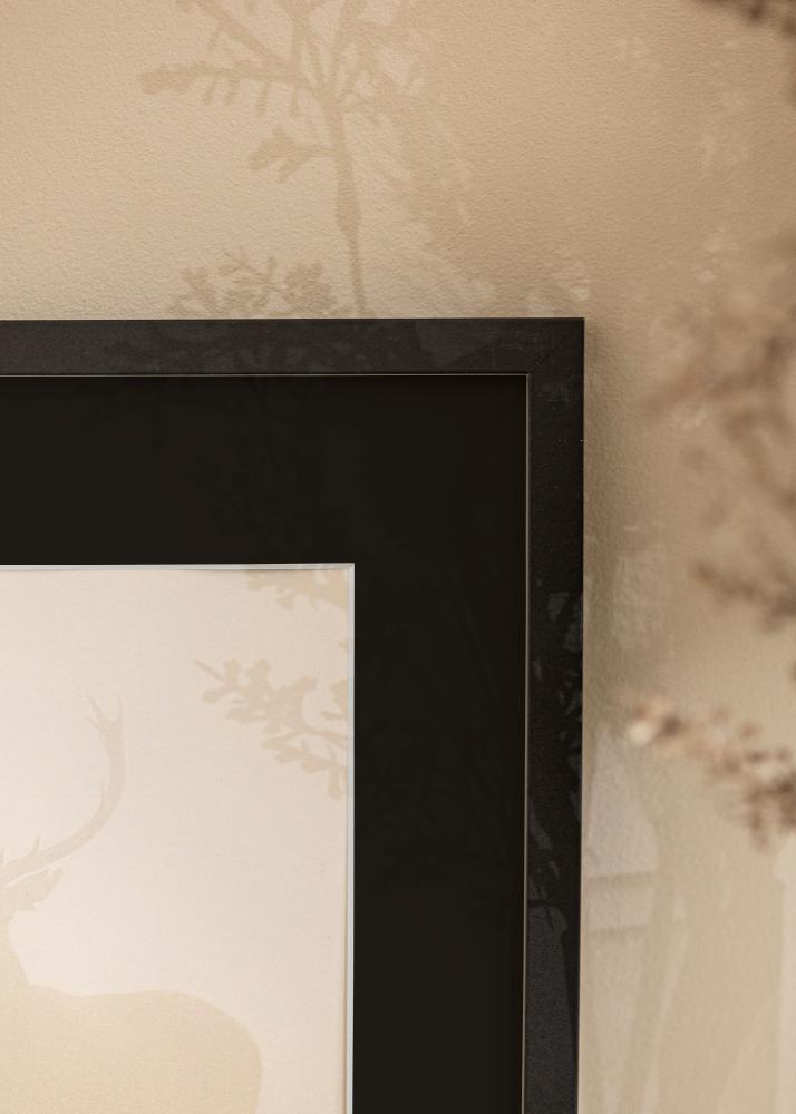 Рамка Trendy Черно 50x60 cm - Паспарту Черно 35x45 cm