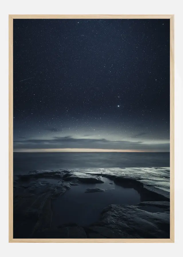Night at the sea Постер