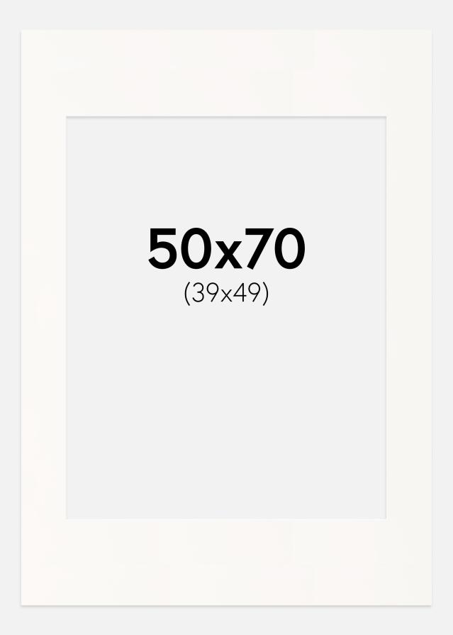 Паспарту Antique White Бяло ядро 50x70 cm (39x49)