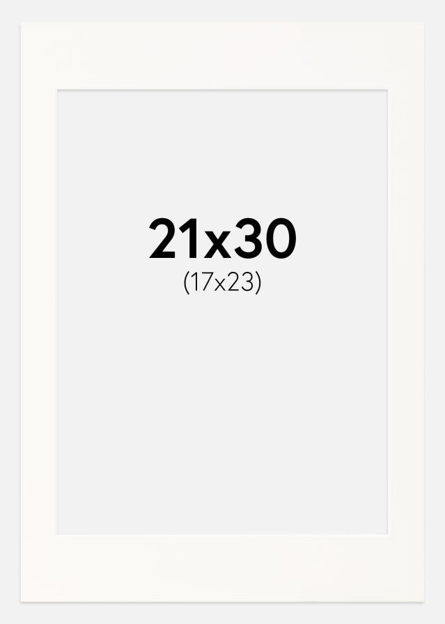 Паспарту Antique White Бяло ядро 21x30 cm (17x23)