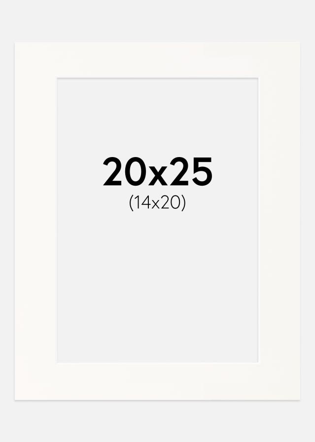 Паспарту Antique White Бяло ядро 20x25 cm (14x20)