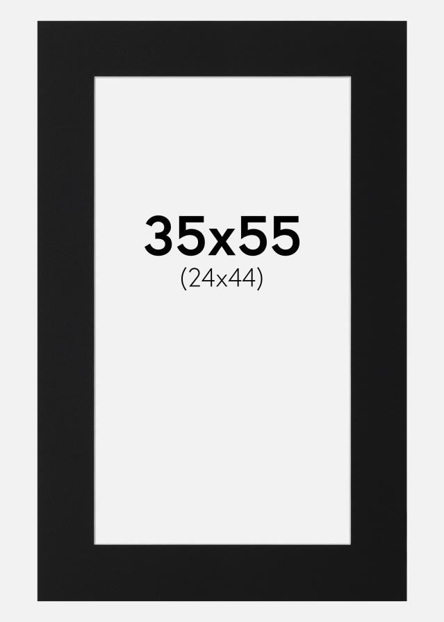 Паспарту Черен Стандарт (Бяло Ядро) 35x55 cm (24x44)