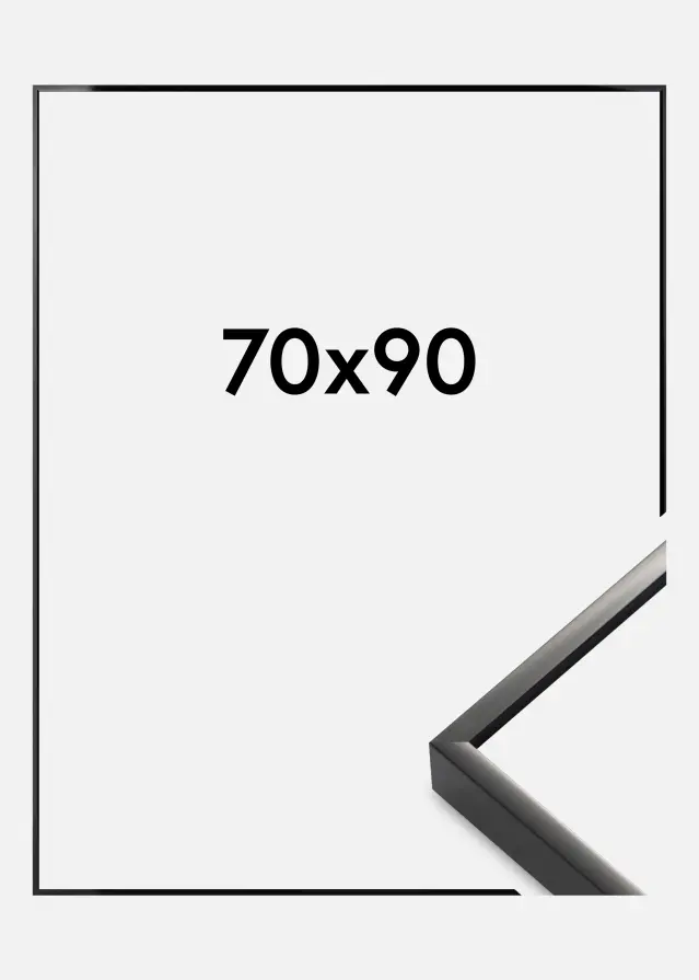 Рамка Nielsen Премиум Alpha Гланцово черно 70x90 cm