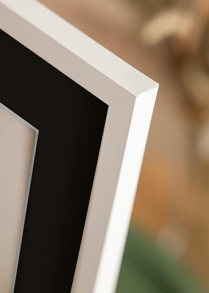 Рамка Trendy бяло 20x30 cm - Паспарту Черно 10x20 cm