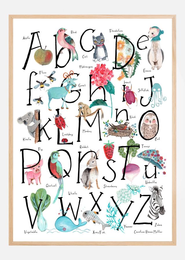 ABC illustration Poster