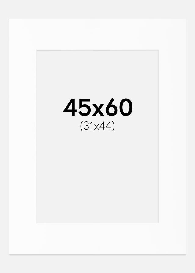Паспарту бяло Стандартен Бяло ядро 45x60 cm (31x44)
