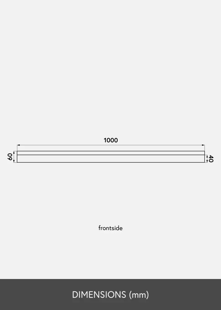 KAILA Рафт за картини Бял 100 cm