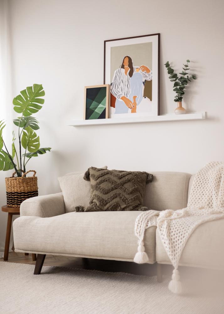 KAILA Рафт за картини Бял 130 cm