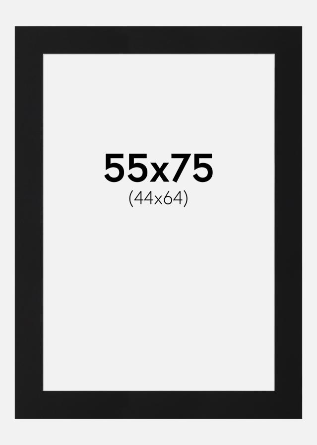 Паспарту Черен Стандарт (Бяло Ядро) 55x75 cm (44x64)