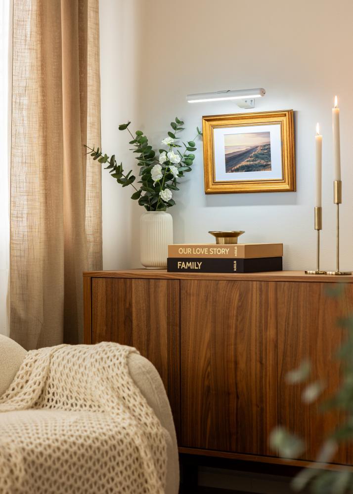 KAILA Lux Bateryno Osveshtenie za Kartini 33 cm - Byal