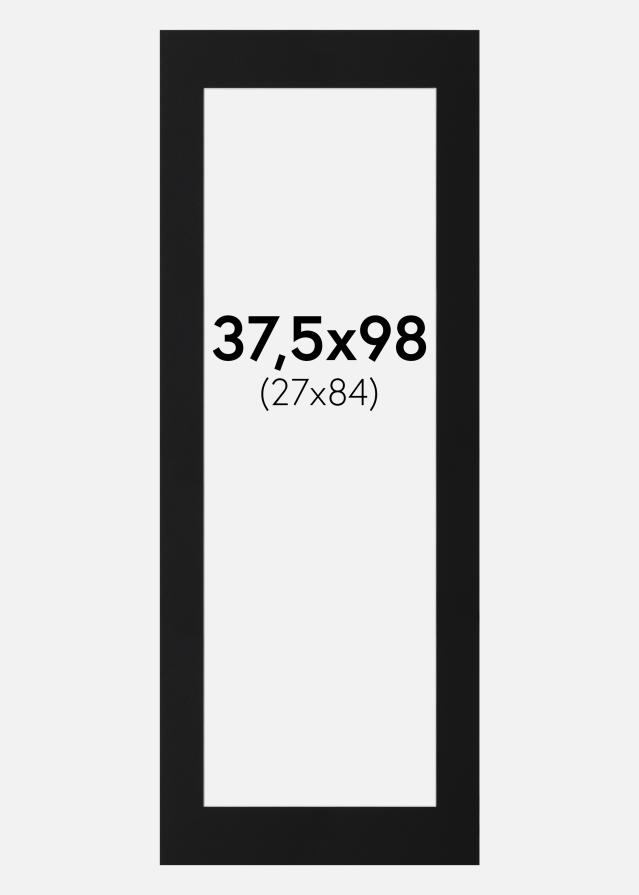 Паспарту Черен Стандарт (Бяло Ядро) 37,5x98 cm (27x84)