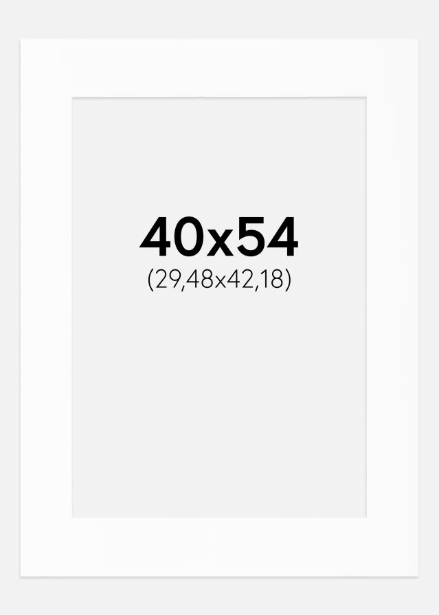 Паспарту Бял Стандарт (Бяло Ядро) 40x54 cm (29,48x42,18)