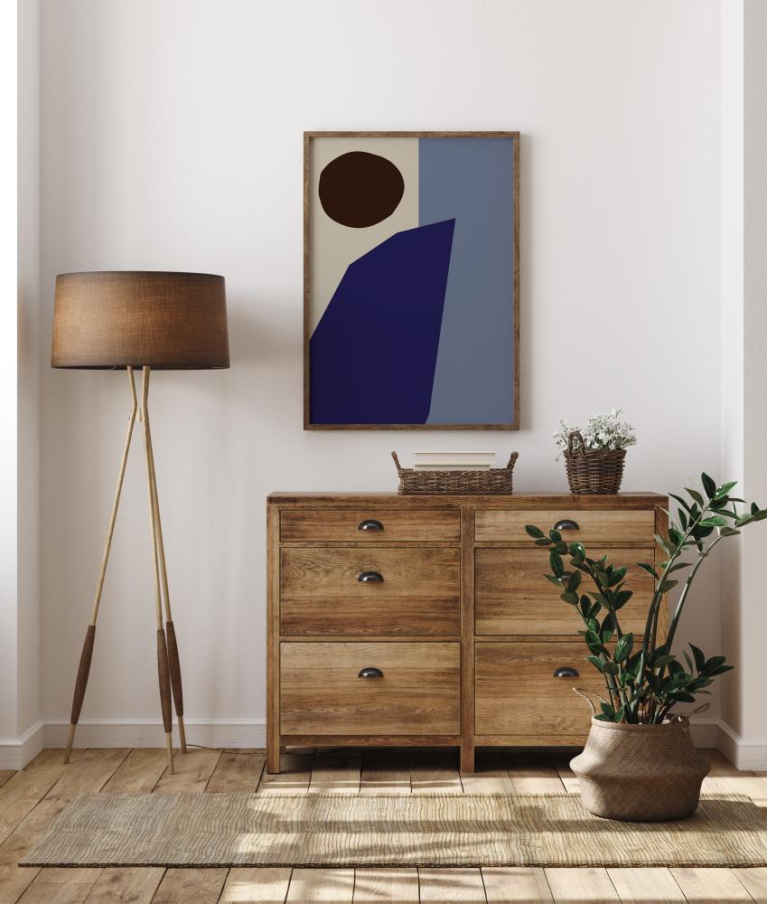 Color Blocks Blue Постер