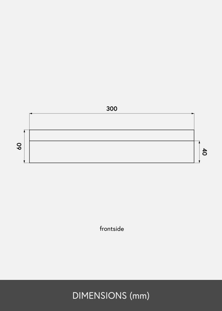KAILA Рафт за картини Черен 30 cm
