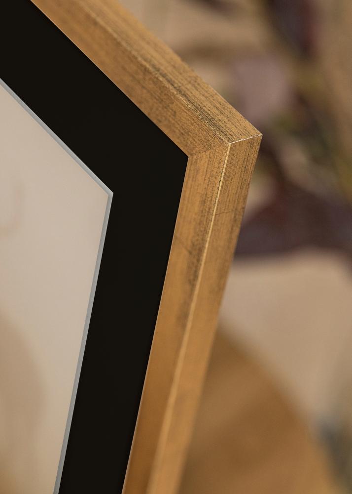 Рамка Стилен Златно 18x24 cm - Паспарту Черно 13x18 cm