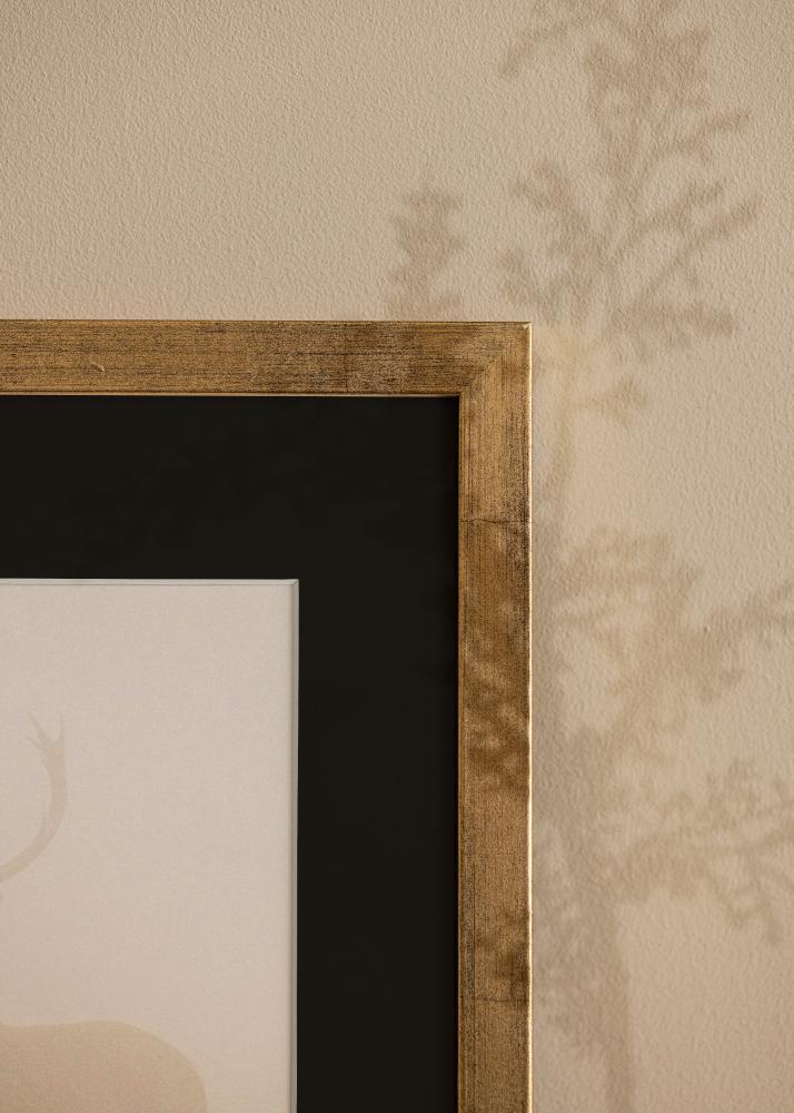 Рамка Стилен Златно 18x24 cm - Паспарту Черно 13x18 cm