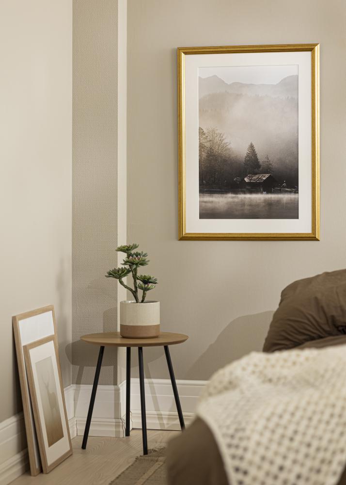 Рамка Västkusten злато 60x75 cm - Паспарту Бяло 48x68,5 cm