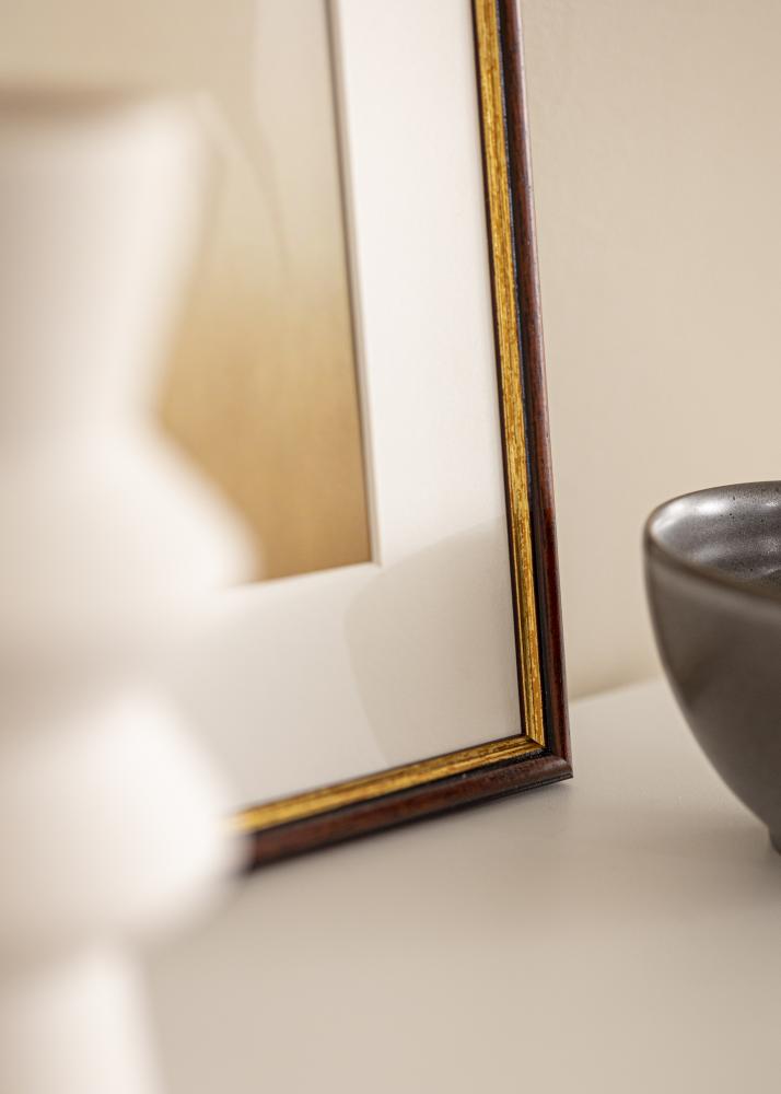 Рамка Horndal кафяво 34x42 cm - Паспарту Бяло 26x34 cm