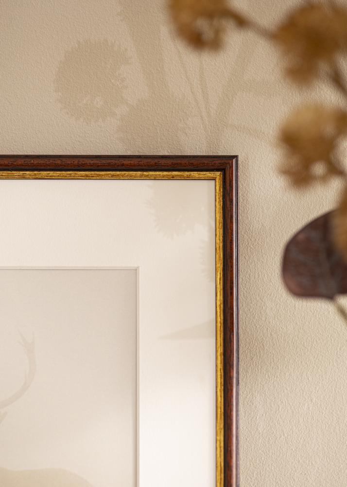 Рамка Horndal кафяво 34x42 cm - Паспарту Бяло 26x34 cm