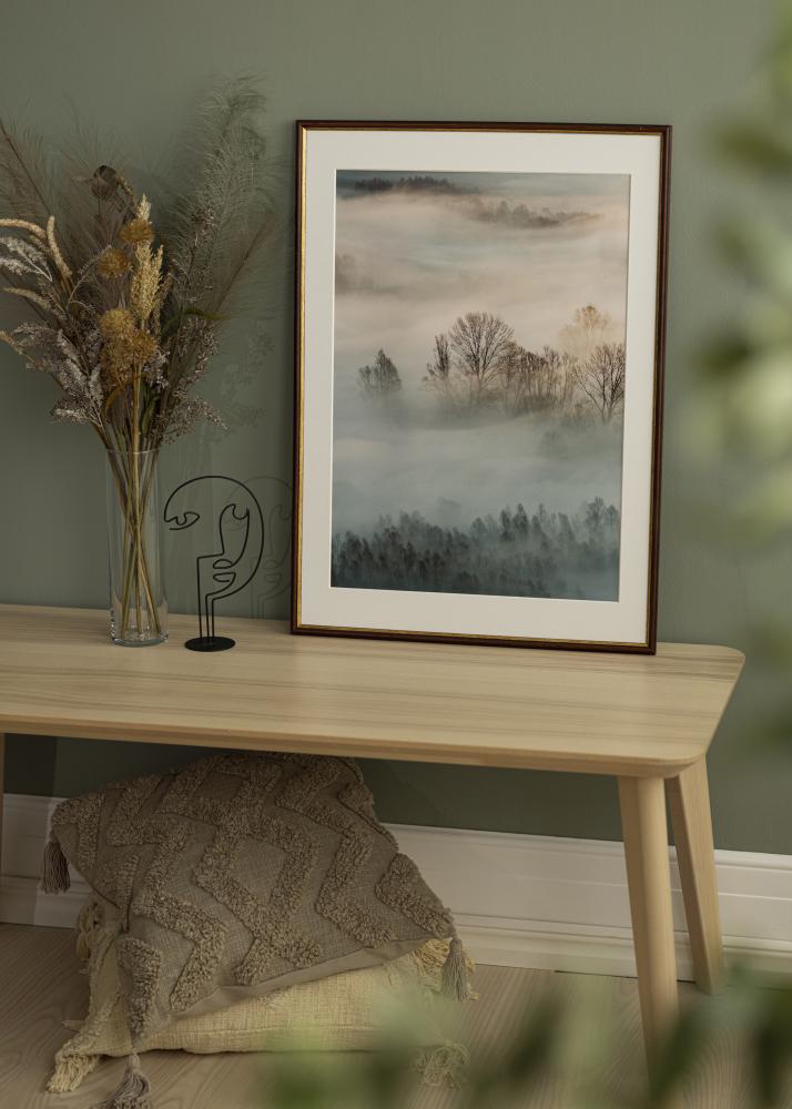 Рамка Horndal кафяво 34x42 cm - Паспарту Бяло 26x34 cm