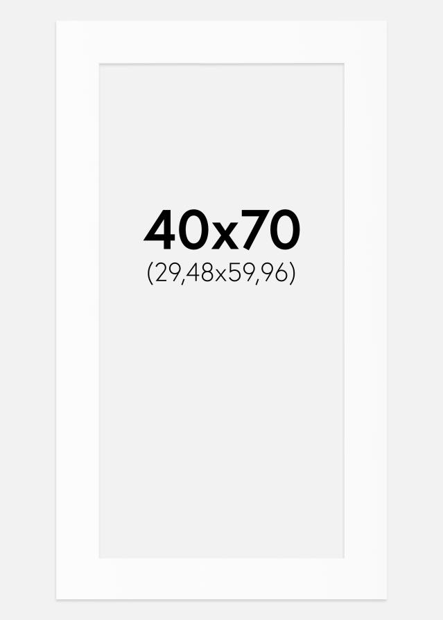 Паспарту Бял Стандарт (Бяло Ядро) 40x70 cm (29,48x59,96)