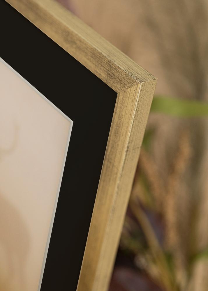 Рамка Стилен Сребро 18x24 cm - Паспарту Черно 13x18 cm