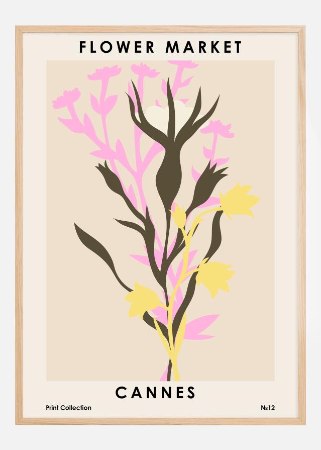 Flower Market Cannes Постер