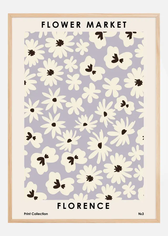 Flower Market Florence Постер