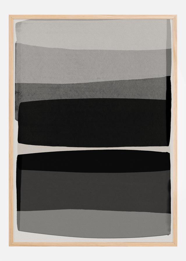 Modern Black and White Постер