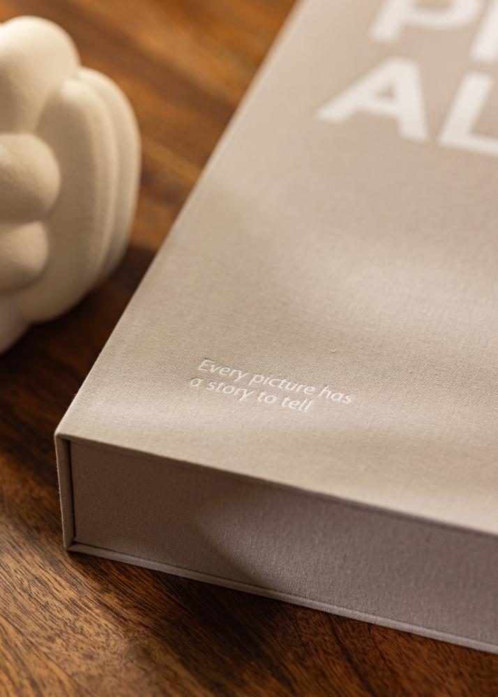 KAILA PHOTO Албум Grey - Coffee Table Photo Album (60 Черни Страници)