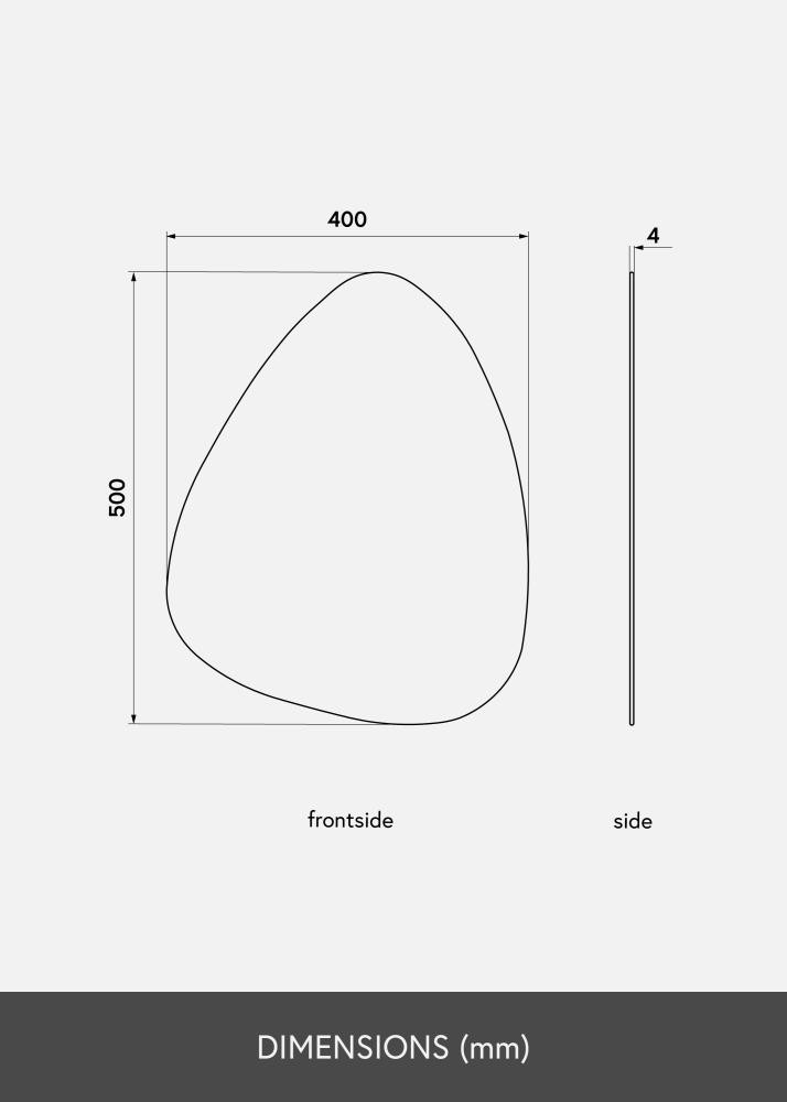 KAILA Огледало Shape I Dark Bronze 40x50 cm