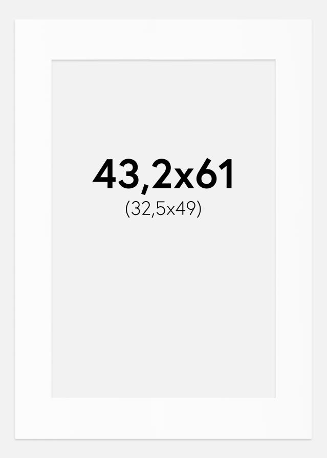 Паспарту Бял Стандарт (Бяло Ядро) 43,2x61 cm (32,5x49)