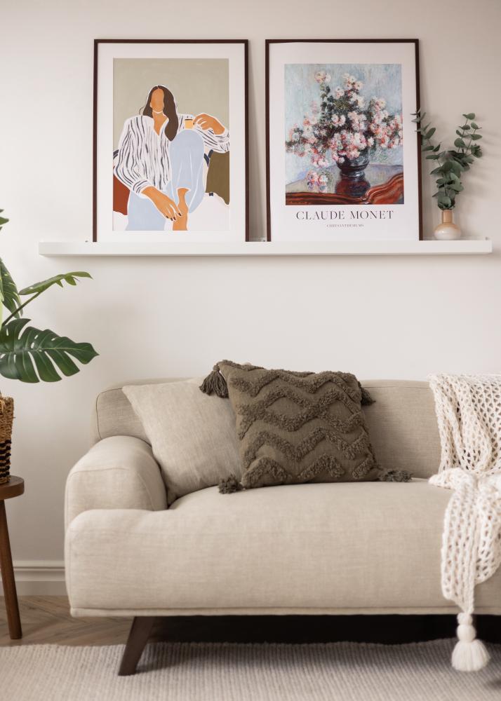 KAILA Рафт за картини Бял 150 cm