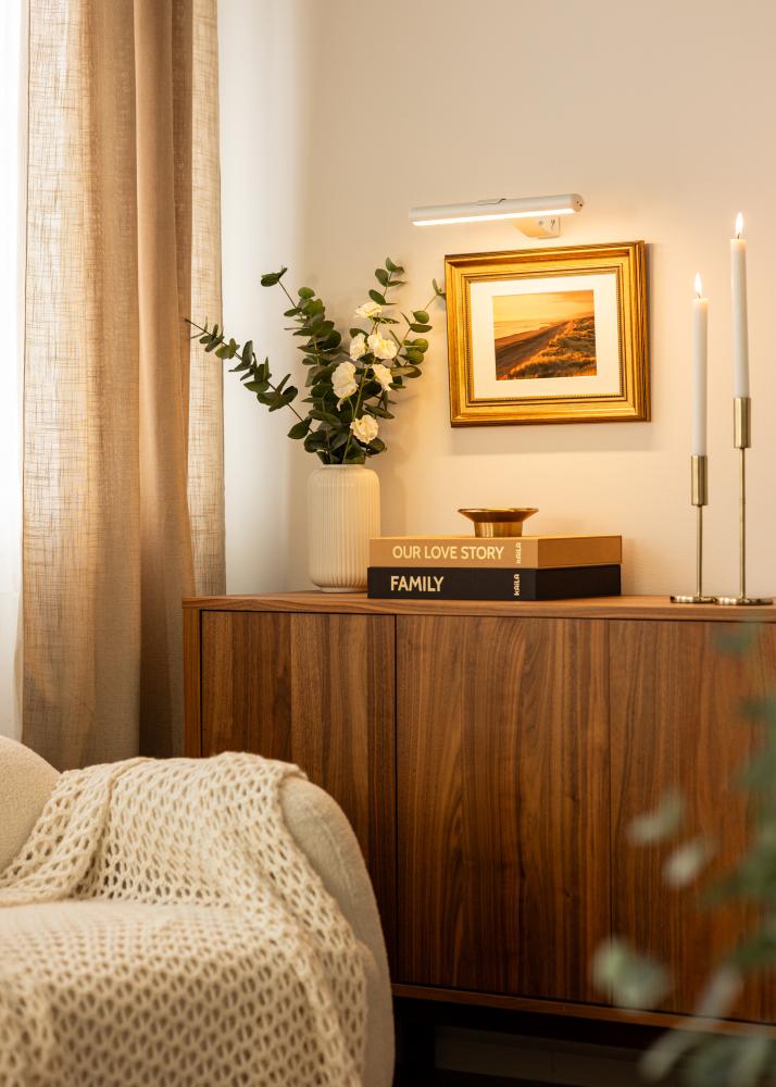 KAILA Lux Bateryno Osveshtenie za Kartini 33 cm - Byal